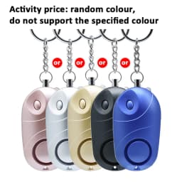 Personal Alarm Safe Sound Emergency Self-Defense Security Alarm Women's Wolf Guard Keychain LED Flashlight For Women Girls Kid