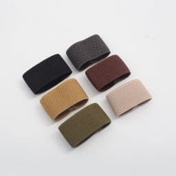Elastic Nylon Belts Loop Waistband Elasticity Ring Fixed Buckle Trouser Belt Loops Keeper Webbing Rubber Band Tail Clip