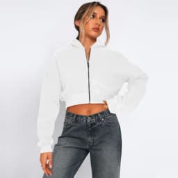 2025 Fall Winter New Arrival Women's Long-Sleeve Hoodie Zip-Up Cardigan Hooded Casual Jacket for Women Y2k Clothing Tops