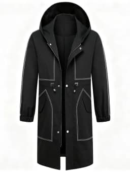 Men's New Hooded Winter Jacket Premium Padded Lined Zippered Parkas Coat - Ultra Warm Urban Style for Chilly Days