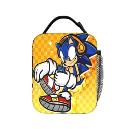 Sonices Cartoon Game Lunch Bag Convenient Lunch Box Adult Travel Print Cooler Bag Cute Oxford Thermal Lunch Bags