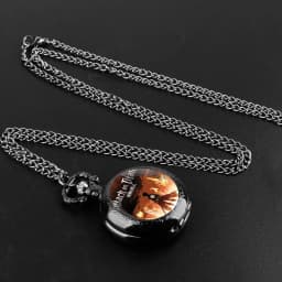 Attack on Titan Design Glass Dome Chain Pocket Watch Kids Necklace Pendant Clock Gift Women Men Reloj De Bolsillo
