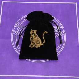 1Pcs 13x18cm Tarot Storage Velvet Bag Drawstring Pocket Board Game Card Embroidery Package Witchcraft Supplies for Altar Tarot