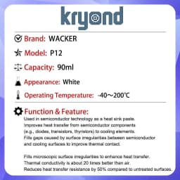 WACKER P12 90ML White Thermal Conductive Silicone for Electronic Components