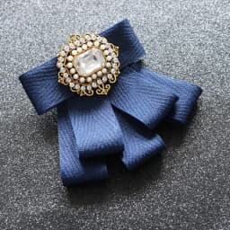 Fashion Men's Women's Bow Tie British Multi-layer Neck Flower Korean Version Married Groom Wedding Handmade Crystal Bowtie