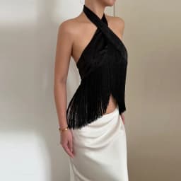 Beige Fringe Wrap Skirt Solid Tie Waist Boho Style Elegant Women Fashion All-match Mini Skirts Party Chic Casual Vacation Outfit