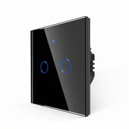 White Black 1/2/3 Gang 2Way RF433MHZ Wifi Touch Switch Smart Home Wall Light Support Alexa Tuya App Remote