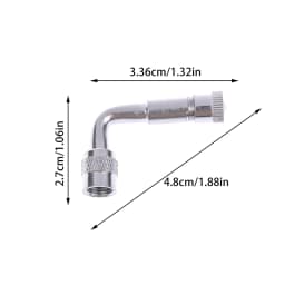 1pc 45 90 135 Degree Angle Bent Valve Adaptor Tyre Tube Valve Extension Adapter For Motorcycle Truck Car Moto Bike