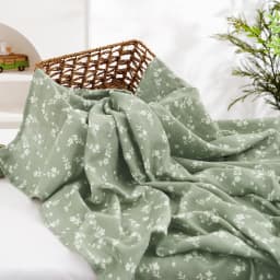 100% Cotton 120*110cm 2 Layers Newborn Baby Bath Towel Wrap Muslin Swaddle Blankets