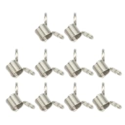 10 Pcs Beads Stopper Mini Spring Clamps Creative Bead Wire Ends Jewelry Making Tool for DIY Handmade Bracelets Necklace X3UD