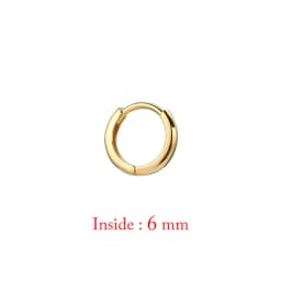 Single Minimal Gold Color Tiny Cartilage Hoop Earrings Glossy Earring Piercing Accessory Trendy Small Huggie Women Hoops For Men