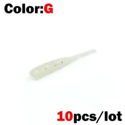 OUTKIT New Soft Lure 10pcs Silicone Bait 35mm 0.3g Straight Tail Pin Swimbait Wobblers Worm bass Carp Rockfishing Fishing Tackle