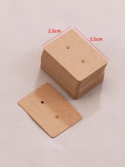 50pcs Black Coffee White Kraft Paper Cards For DIY Jewelry Necklace Earrings Bracelet Display Cards Wholesale