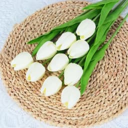 10PCS Artificial Tulip Flower Bouquet Real Touch PE Foam Fake Flower for Wedding Decoration Flowers for Home Garden Decoraive