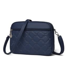 Women's Sling Shoulder Small Square Handbag Quilted Design PU Leather Crossbody Bag Versatile Messenger Bag
