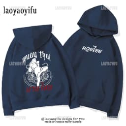 2024 New Muay Thai Sak Yant II Pullover Vintage Muay Thai- Tiger Tattoo Hoodie Alex Pereira Pullover Man Women Casual Sweatshirt