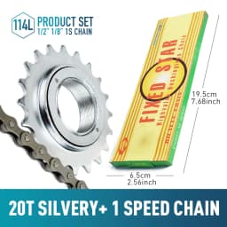 1pc 16T 18T 20T 22T 24T Single Speed Bike Freewheel Compatible With Threaded Freehub Replacement Bike Parts Bicycle Accessories