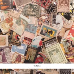 100pcs Vintage Store Retro Material Card Kraft Cards for Deco Stationery LOMO Cards Stationery Notepad Sticky Notes