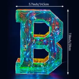 Multicolor Letters LED Night Light Numbers Dual‑Power Light‑Up Battery USB Operated Portable Indoor Decor for Party Wedding Home