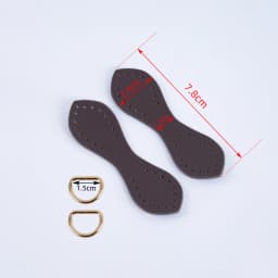2pcs 4pcs Hand-Stitched DIY Buckle D Genuine Cowhide Leather Bag Straps Clip Connectors Hook Clasp Replacements
