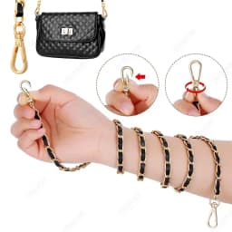 120cm Long PU Leather Bag Strap for Crossbody Shoulder Bag Strap Replacement Accessories for Handbags 8mm Wide Bag Chain