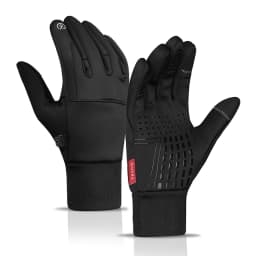 Outdoor Motorcycle Gloves with Winter Insulation and Waterproof Electric Bike Handle Cover Touch Screen Full Finger Riding Equip