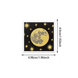 50PCS Space Travel Planner Stickers Planet Rocket Exquisite Handbook Material Phone Case Laptop Luggage Waterproof Stickers