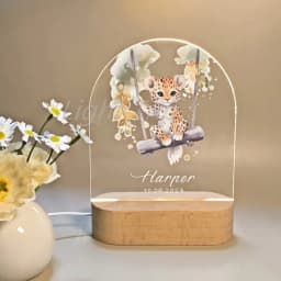 Personalized Children Animal Lamp Custom First Name 3D Night Light For Baby Kids Bedroom Home Decoration Birthday Christmas Gift