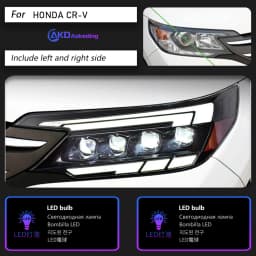 AKD Head Lamp for Honda CR-V LED Headlight 2012-2014 Headlights CRV DRL Turn Signal High Beam Angel Eye Projector Lens