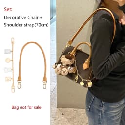 Decorative Chain For Speedy Trunk25 Bag Chain Bag Charm Bag Decoration Keychain Luggage Tag Boarding Pass Bag Accessories