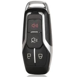 Jingyuqin 3/4/5 Buttons Smart Remote Key Case For Ford Mustang Edge Explorer Fusion Mondeo Kuka Car Shell Fob Uncut Blade