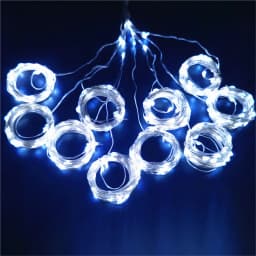 Outdoor Festoon LED Curtain Light String Wedding Garland Muslim Ramadan Room Decorations Battery Power EID Mubarak Mother Day