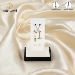 Right Grand High Quality Black Fiberboard Leather Display Stand for 14G 16G Threaded and Threadless Piercing Body Jewelry