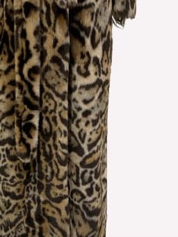 Mauroicardi Winter Maxi Colorful Multicolored Thick Warm Leopard Print Faux Fur Coat Women Sashes Baggy Chic Furry Overcoat 2024