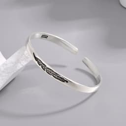 New 925 Sterling Silver Metallic Belt Vintage Punk Bracelet Bangle For Woman Girl Fashion Jewelry Gift Dropship Wholesale