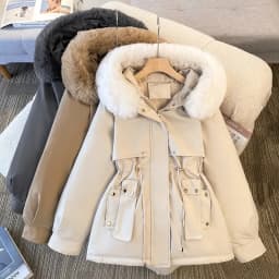 Ladies Down Cotton Jacket 2025 Mid Length Version Temperament Women's Winter Parka Coat Korean Version Fashion Female Outerwear