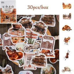 46pcs/30pcs/box Cute Strawberry Fresh Fruit Plants Florals Coffee Theme Magician Diary Journaling DIY Creative Seal Stickers