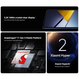 Global Version POCO Pad X1 Snapdragon 7+ Gen 3 Process 3.2K 144Hz Crystal-clear Display 8850mAh Battery 45W Charge POCO Tablet