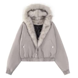 Cotton jacket with fur collar eagle embroidered and tie-dyeed winter men's design outdoor jacket thick and comfortable