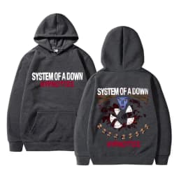 Vintage Rock Band System of A Down Hypnotize Print Hoodie Men Alternative Metal Music Sweatshirt Mens Gothic Harajuku Streetwear