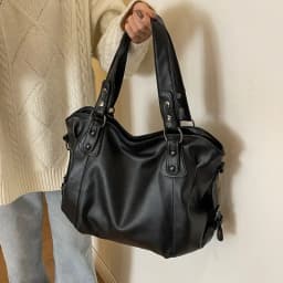 Soft Interior Compartment Shoulder Bags 2026 High Quality Contrasting Colors Bags for Women Fashion Zipper Pu Women's Handbags