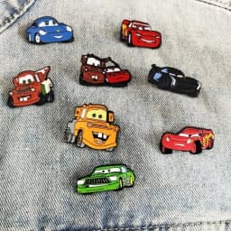 8pcs Set Cute Cartoon Car Badge Cool Brooches for Backpacks Jackets Bags Comedy Movie Badge Cute Cartoon Lapel Pins Student Gift