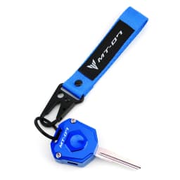 CNC Key Cover Case Shell Protection & Embroidery Keyring Keychain Key Chain Motorcycle Accessories For Yamaha MT07 MT-07 MT 07