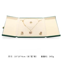Pearl Necklce Gift Box Velvet Necklace Packaging Box Ring Holder Display Showcase Pendant Organizer