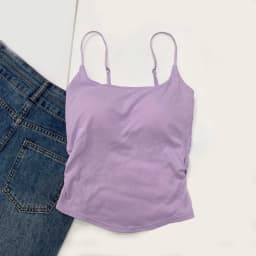 Sweet Sleeveless Suspender Vest Slim With Padded Cups Fitted Tops Underwear Short Vest Sports Activities