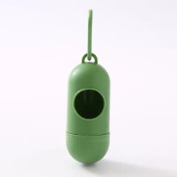 Portable Pet Waste Bag Dispenser Pill Shape Bullet-Shaped Garbage Box Cats Dogs Poop Extractive Clean-up Bags Outside Walking