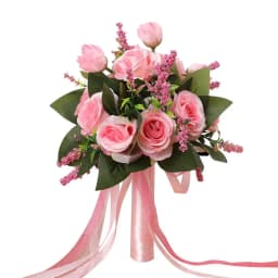 Bride Bouquets For Weddings Western-Style White Rose Artificial Flowers Wedding Artificial Flower For DIYBride Bouquets Cake