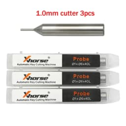 3pcs Milling Cutter Probe 1.0mm 1.5mm 2.0mm 2.5mm for Xhorse CONDOR XC MINI Plus Dolphin XP-005 XP-007 Key Cutting Machine