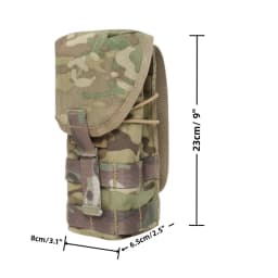 Tactical 556/7.62 Double Mag Pouch MOLLE System Adjustable Elastic Drainage Hole Lightweight