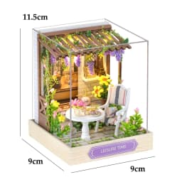 DIY Miniature Dollhouse Kit with LED Light Handmade 3D Puzzle Mini House Toys Home Decor Wooden Crafts For Xmas Birthday Gifts